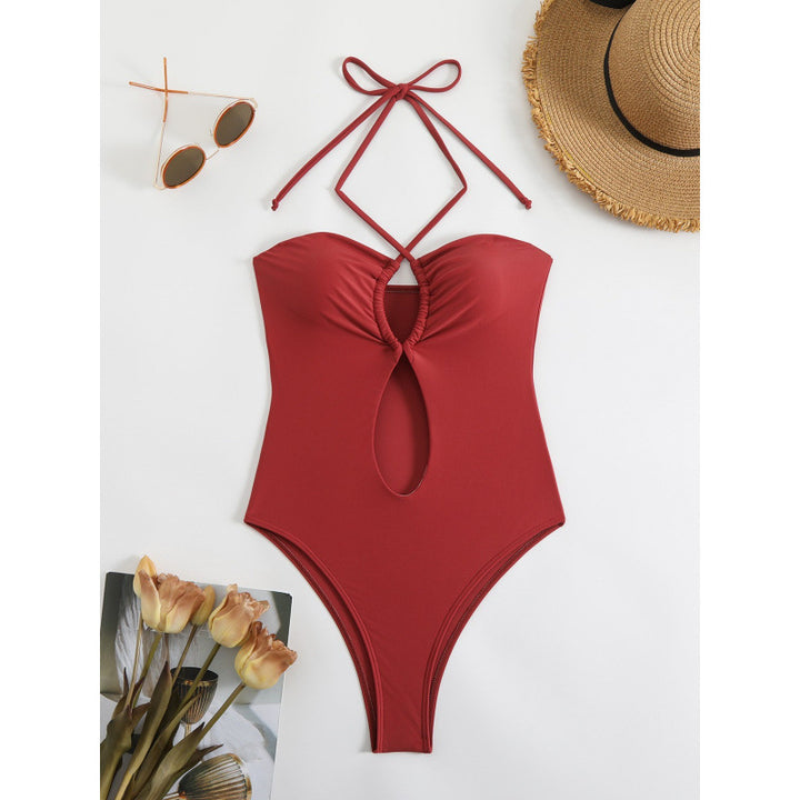 Dame Éntlig bodysuit med moderigtigt cut-out-design og stropløs top Skovae