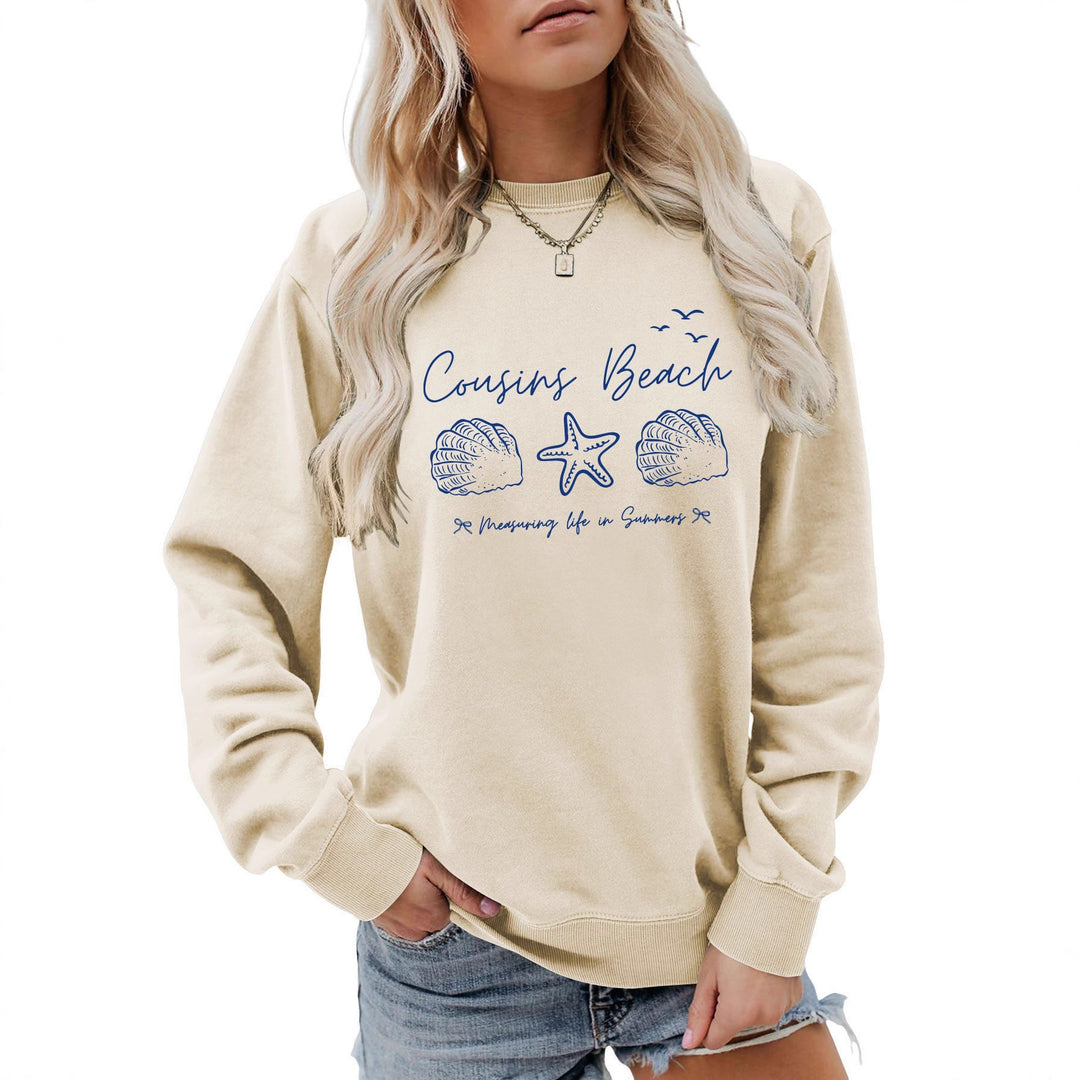Kvinders sweatshirt med maritimt motiv og komfortabel pasform Stilla