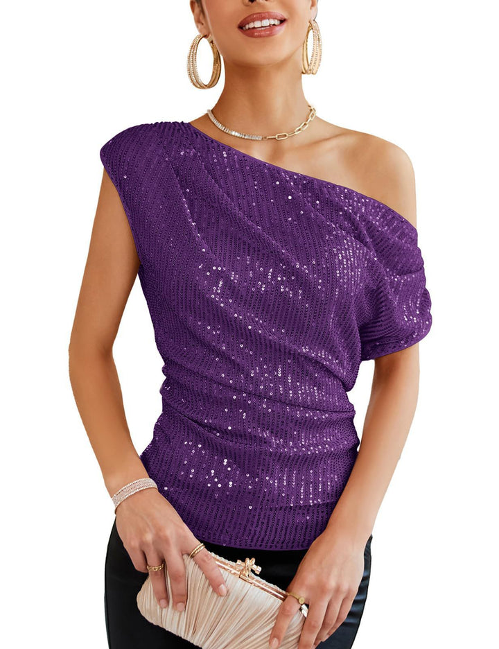 Dame off-shoulder glamour shirt Skovae