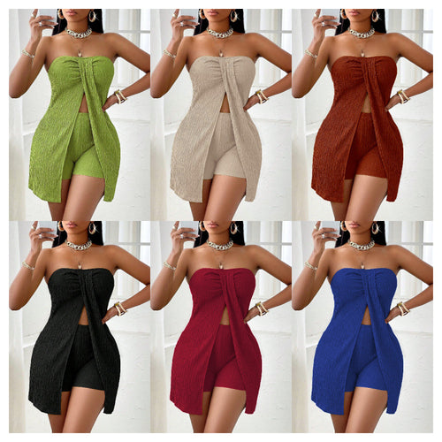 Dame Stropeløs Cut-Out Jumpsuit-Sæt Stilla