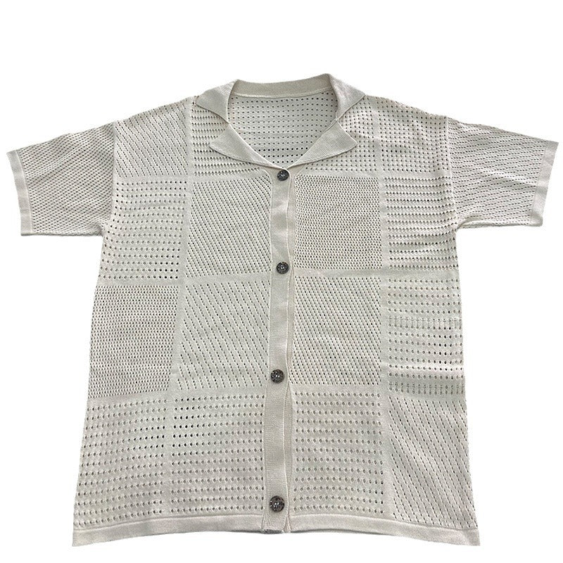 Dame strik top og shorts sæt med moderigtigt strukturdesign Stilla