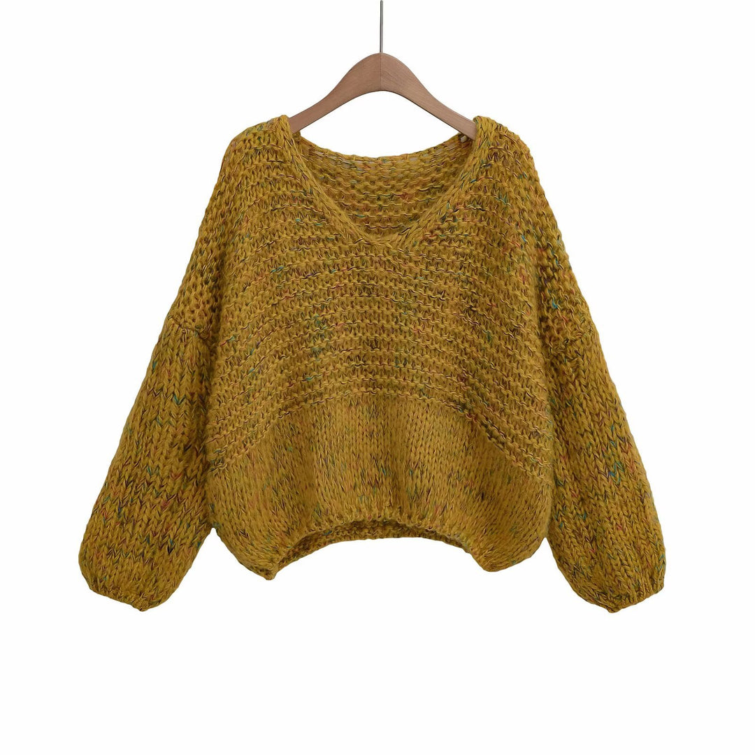 Dame oversized Strikpullover Stilla