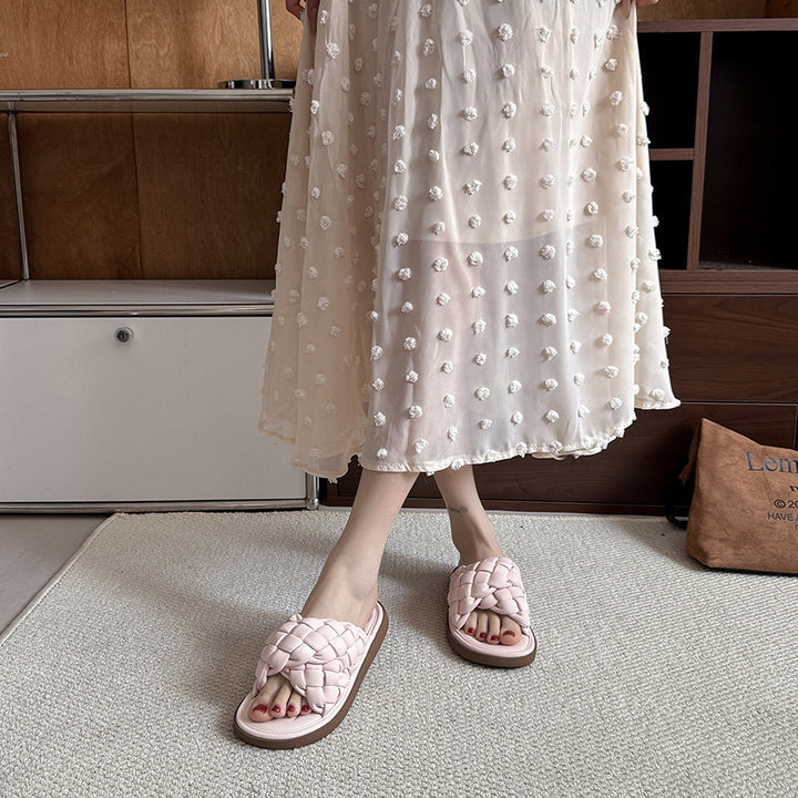 Femme Vævde Slide Sandaler Stilla