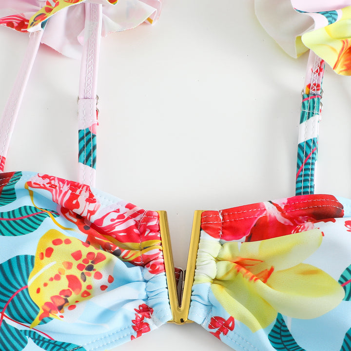 Dame bikini kostume med flot nederdel Stilla