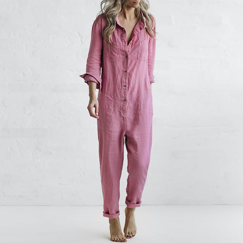 Dame Komfortabel Casual Overall Stilla
