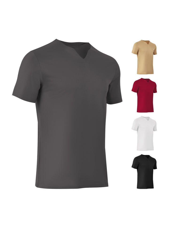 Herrer Åndbart V-udskæring T-shirt lavet af kvalitets stretchmateriale Stilla