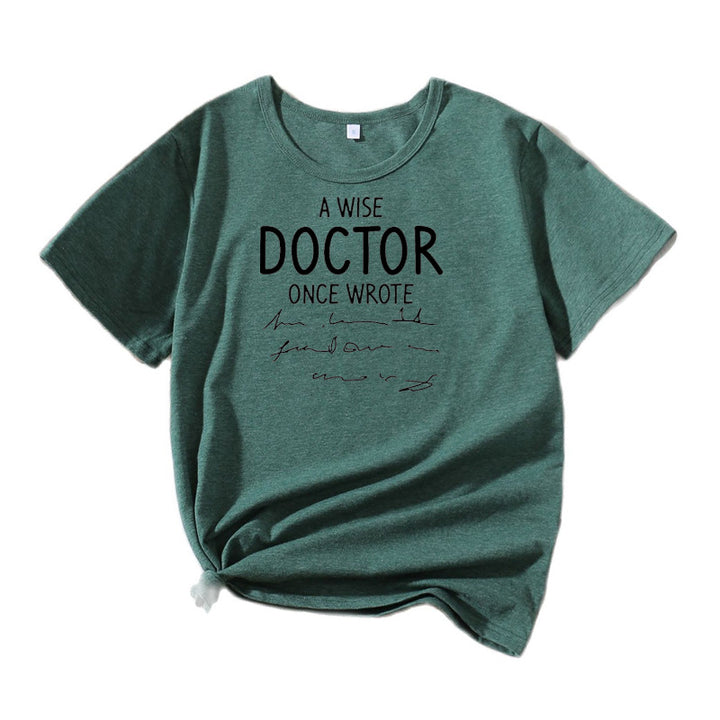 Dame Kortærmet Citat T-Shirt Stilla