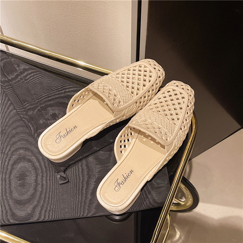 Dame mode skridsikre sandaler med perforeret design og ergonomisk fodseng Stilla