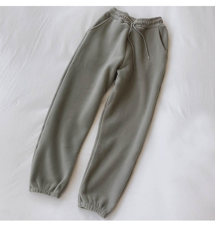 Femme Soft Fleece Loungewear Set med justerbar talje Stilla