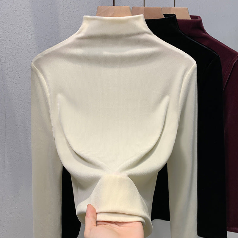Dame Kvalitets Velour Top Stilla