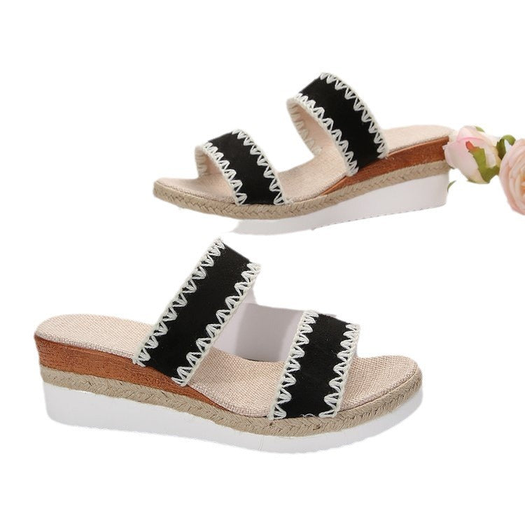 Dame Wedge-sandaletter med komfortable brede stropper og innovativ sål Stilla