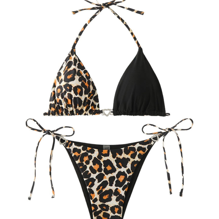 Dame Triangel-Bikini med luksuriøse detaljer og justerbare stropper Skovae