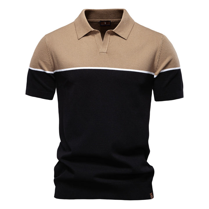 Herrer polo skjorter med moderne farveblok design Stilla