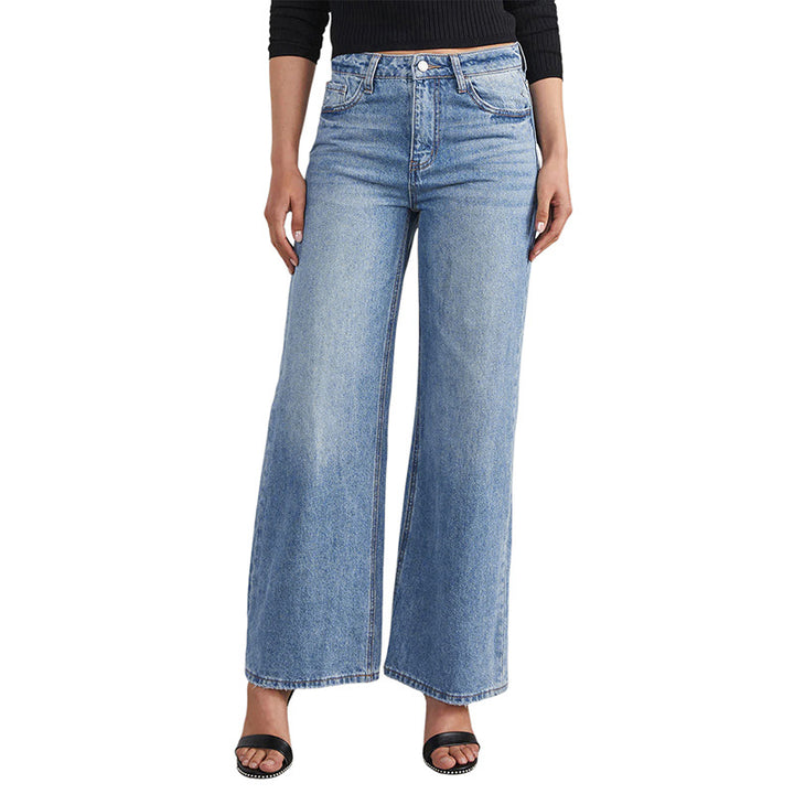 Dame Løs Jeans med høj talje og afslappet snit Stilla