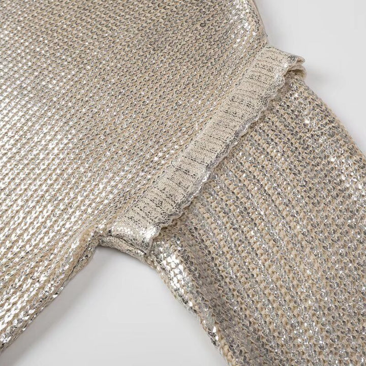 Dame Glitrende Pullover Stilla