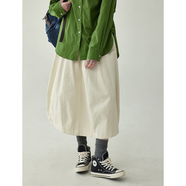 Femme Bred Culottes med Elastisk Bund Stilla