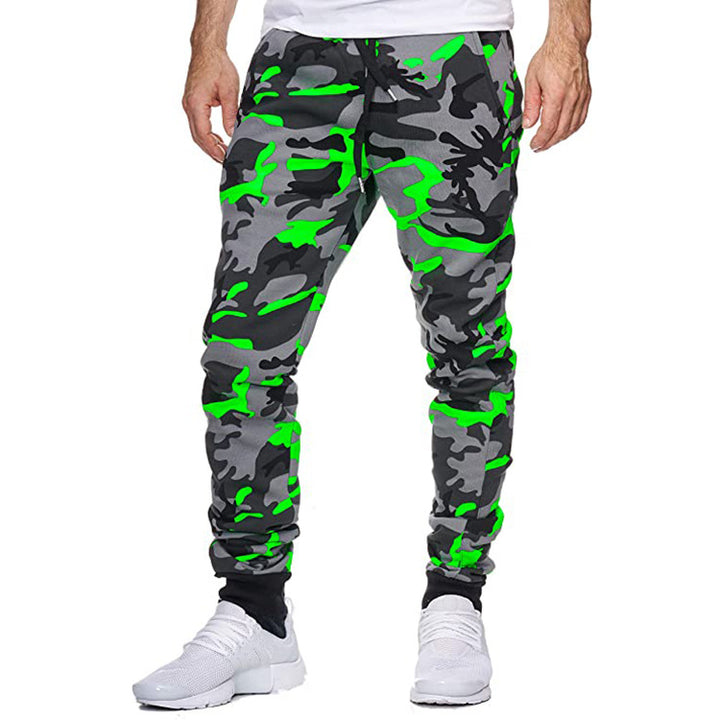 Herrer mode joggebukser i trendy camouflagedesign Stilla