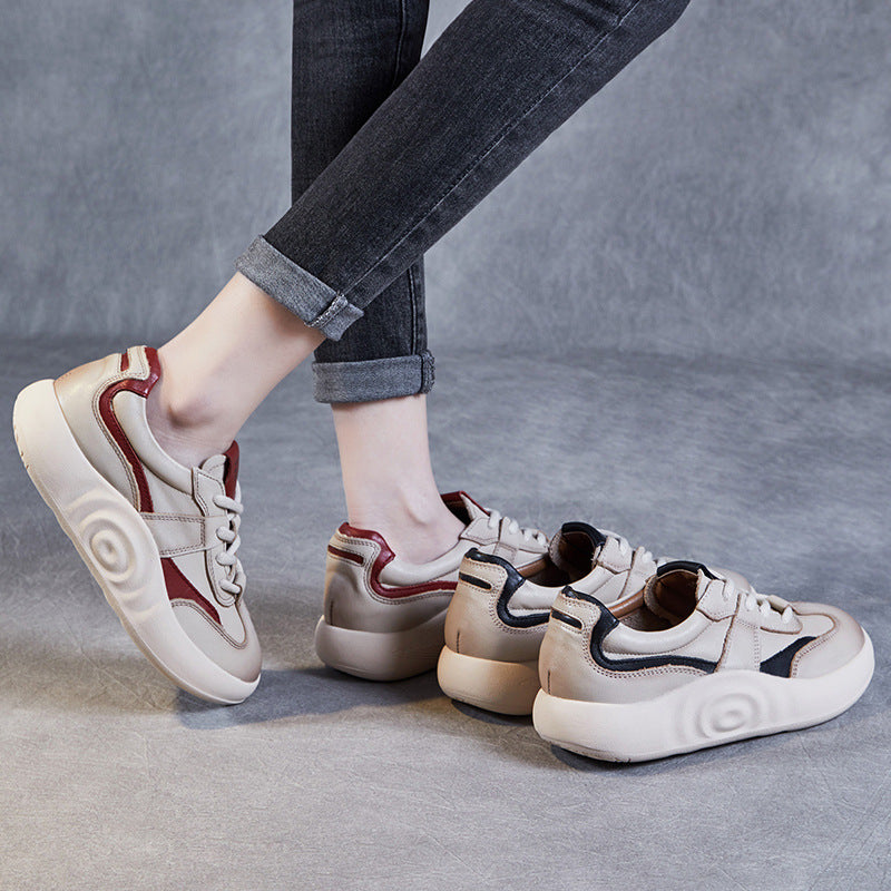 Femme Stilfulde Casual Snøresneakers Stilla