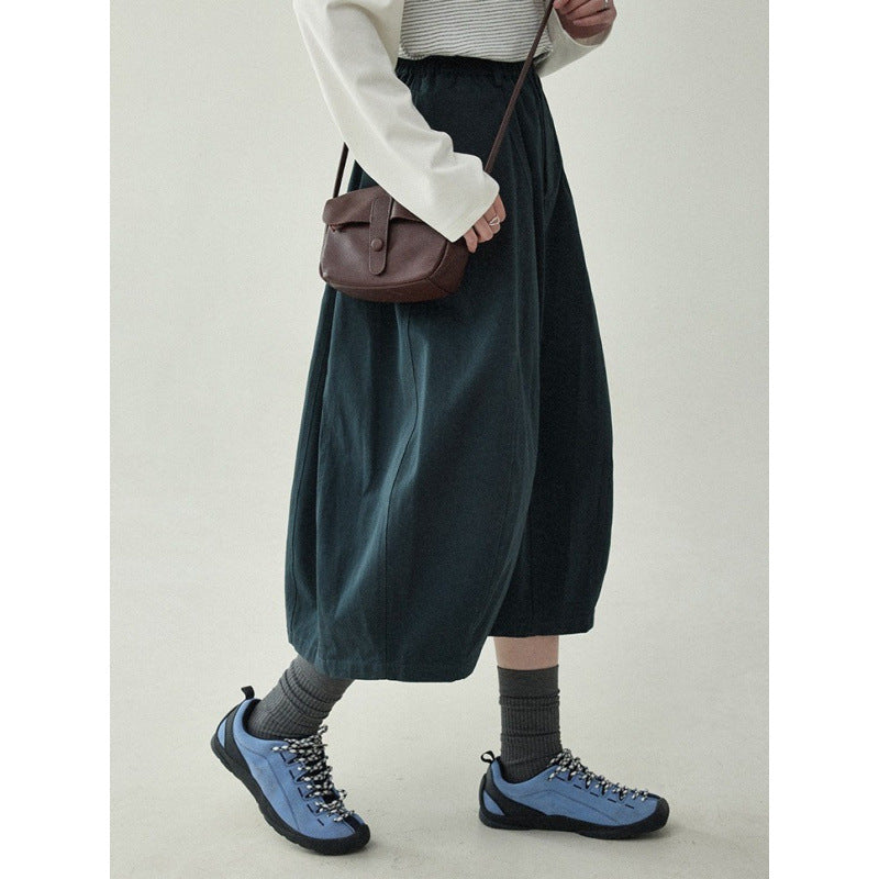 Femme Bred Culottes med Elastisk Bund Stilla
