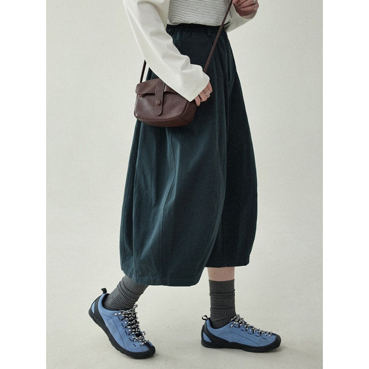 Femme Bred Culottes med Elastisk Bund Stilla
