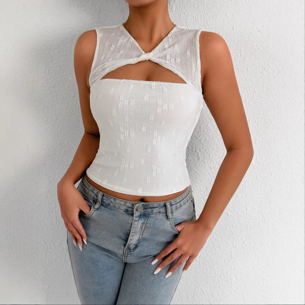 Dame Elegante og innovativt Crop-Top Skovae