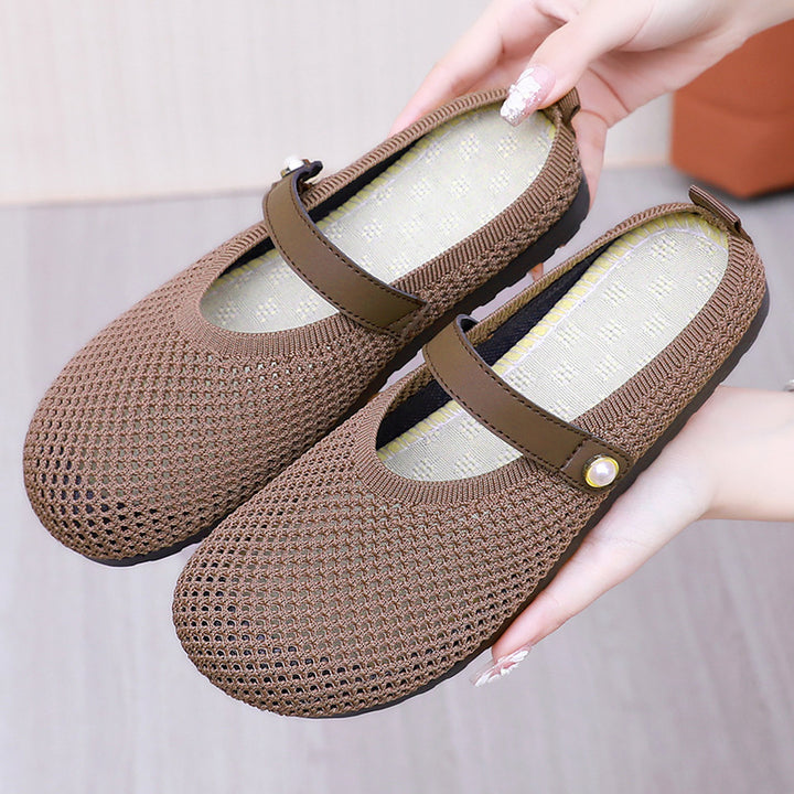 Femme Stilfulde Mary Jane Stil Netflade Stilla