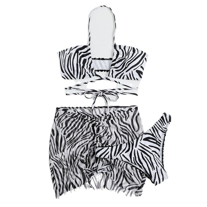Dame bikini-sæt med justerbare snøre detaljer og transparent omslagskort mulighed Stilla