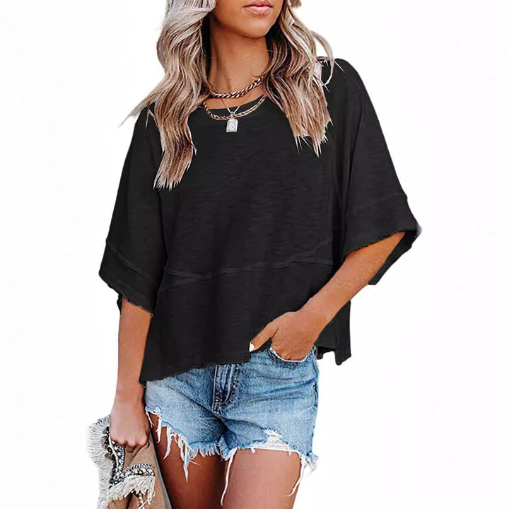 Damernes afslappede oversize T-shirt Stilla