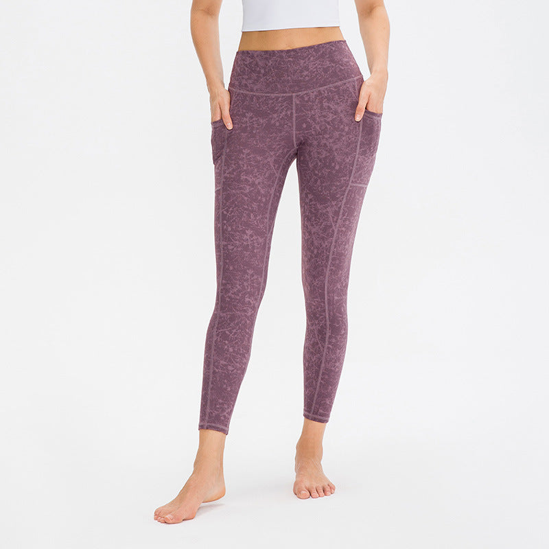 Dame Kvalitets Performance-Leggings med praktiske sidelommer og elastisk talje Stilla