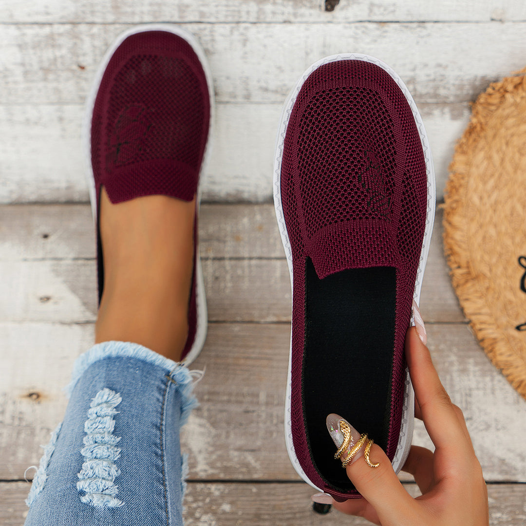 Dame Åndbar Slip-On Fritidssko med fleksibelt Mesh-overmateriale Stilla
