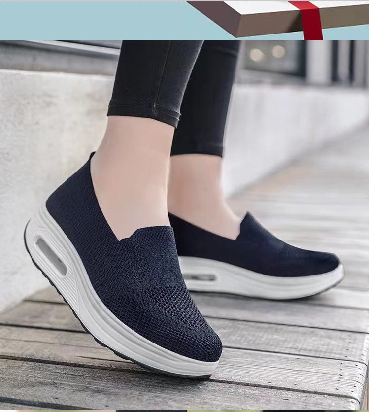 Dame Slip-On Sneakers med åndbar mesh-overflade og dæmpende fodseng Stilla