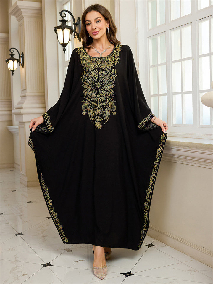 Dame Kaftan med kunstneriske broderier Stilla