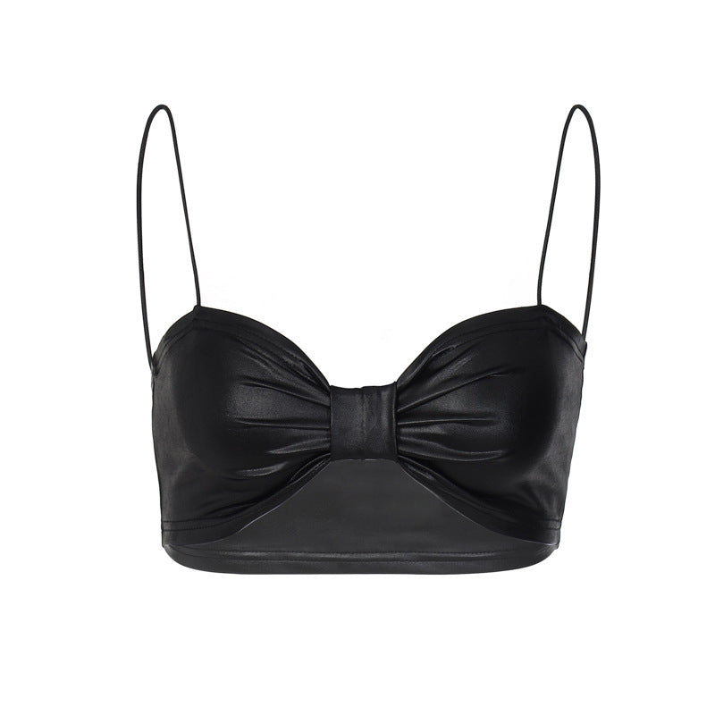 Dame Push-Up Bustier med dekorativ sløjfe og justerbare stropper Stilla