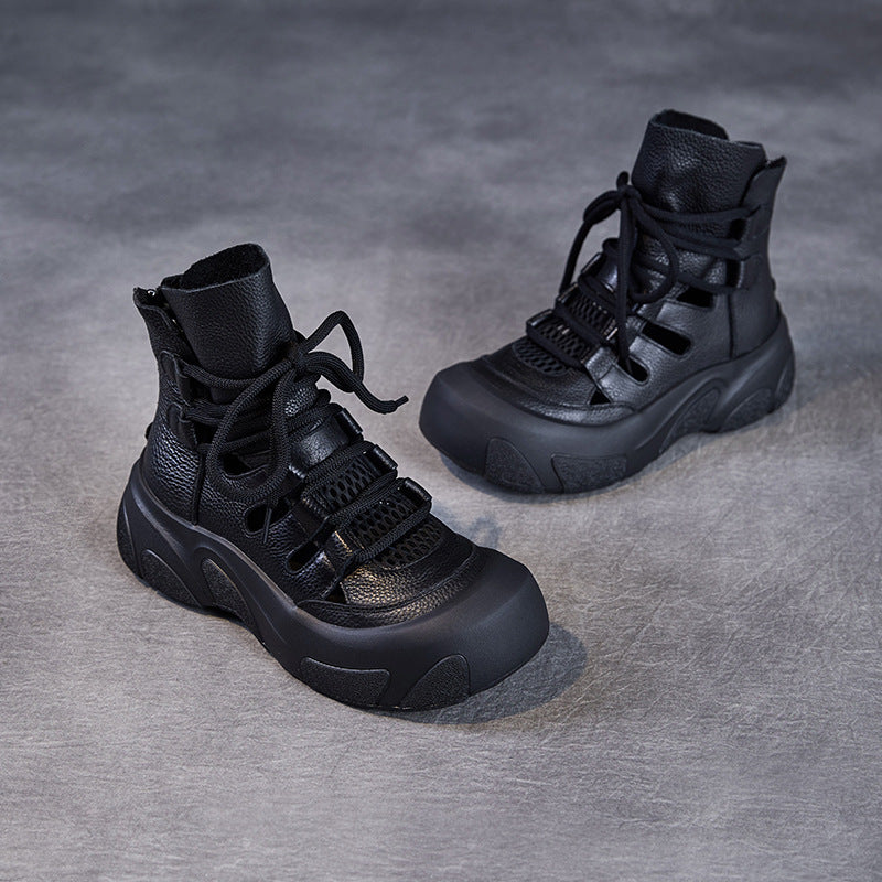 Femme High-Top Fashion Sneakers med Mesh-indlæg Stilla