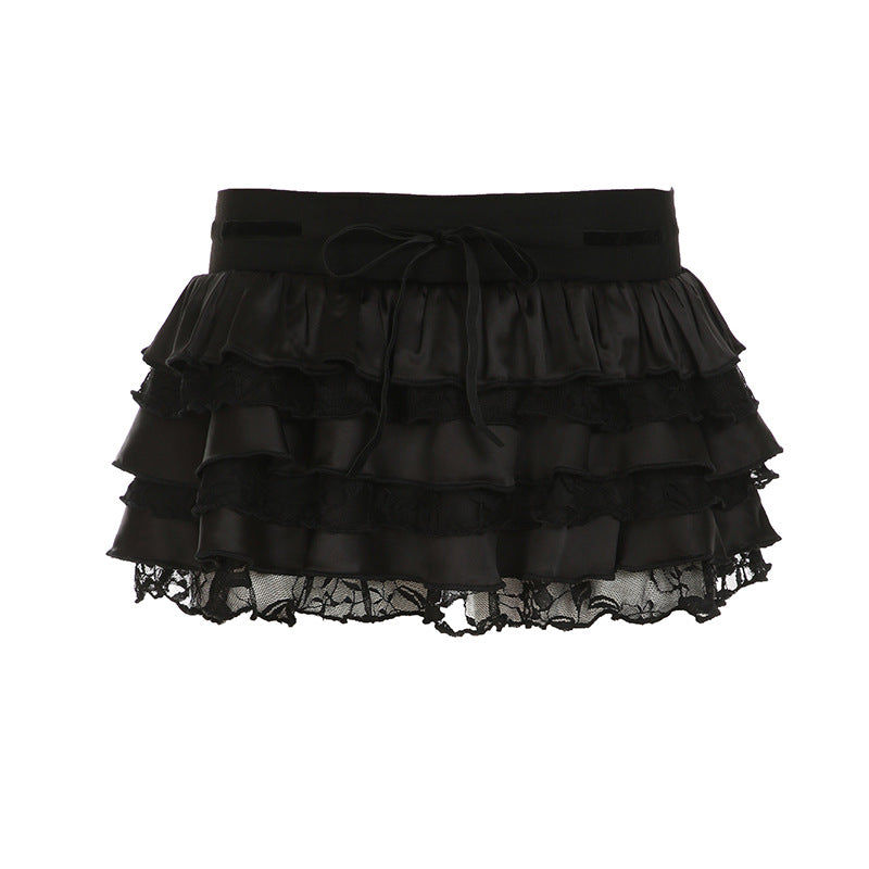 Dame Ruffleskirt med spidse accenter Skovae
