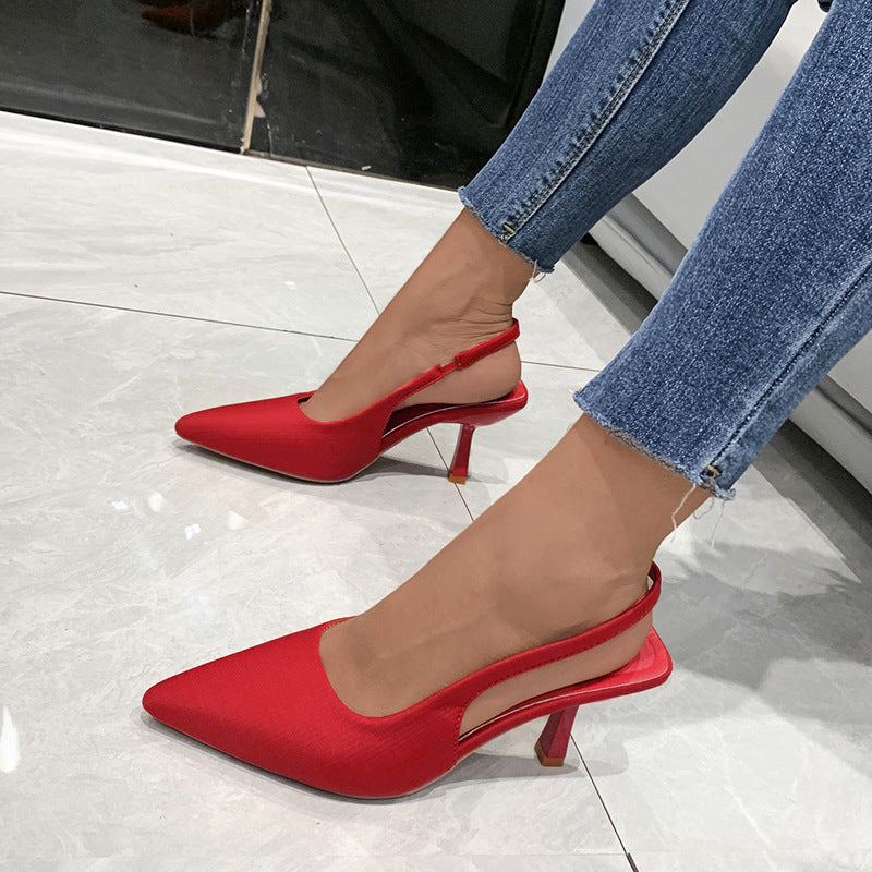 Dame Elegante Slingback-Pumps med spids tåform og fremragende bærekomfort Stilla