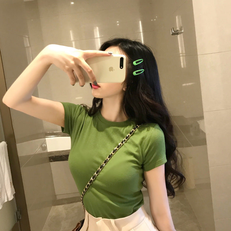 Femme Casual Fitted Tee med blødt strækstof Stilla