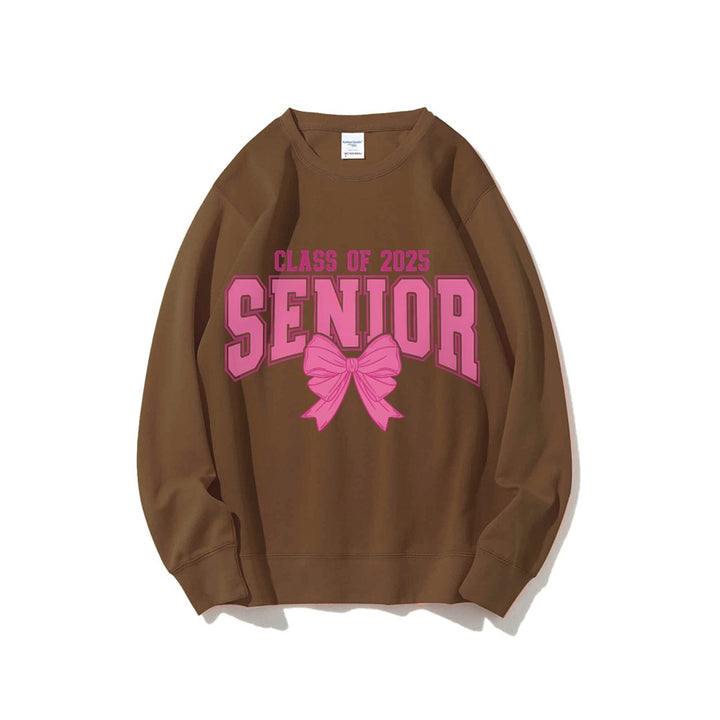 Kvinders sweatshirt med eksamensår og dekorativ sløjfe design Stilla