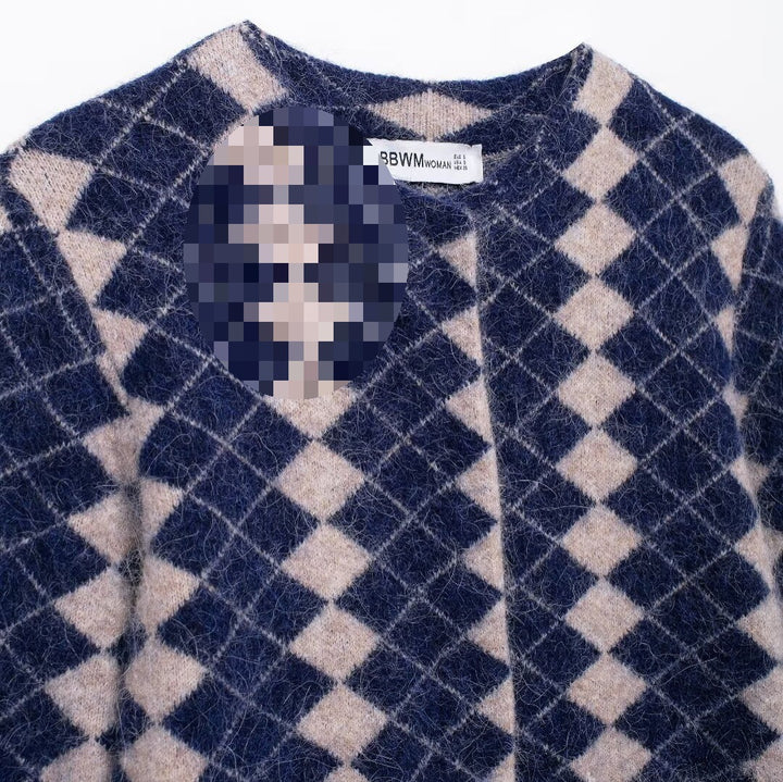 Femme Mønstret Strikcardigan Stilla
