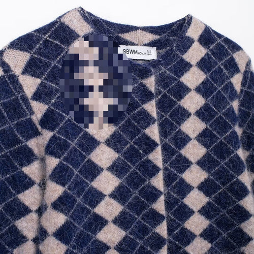 Femme Mønstret Strikcardigan Stilla