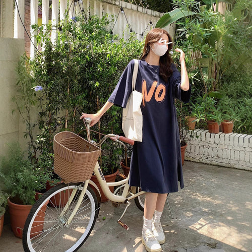 Dame Casual Graphic Kjole Stilla