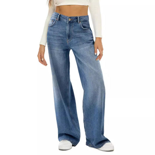 Dame afslappede brede jeans i urban stil Skovae