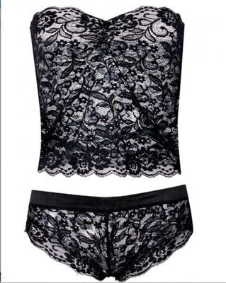 Dame Spids Bralette og Trusse Sæt Stilla