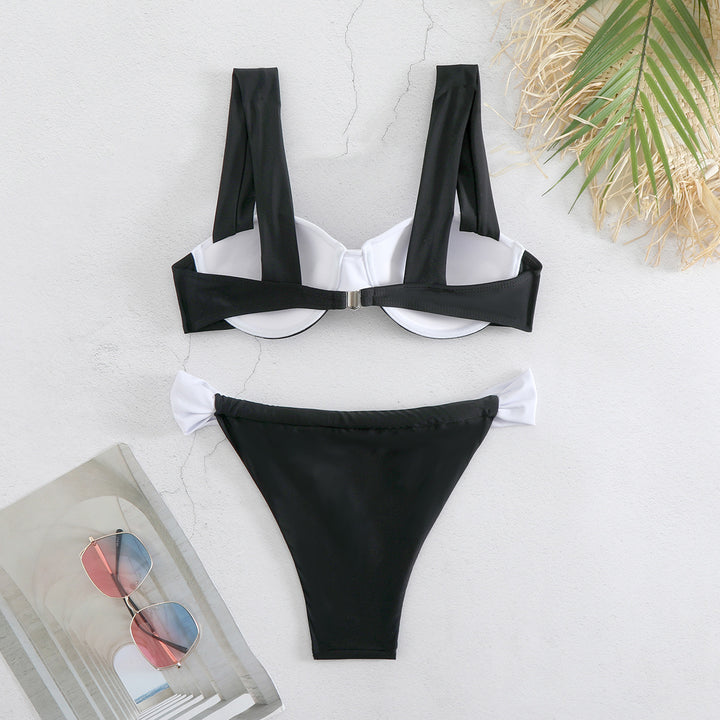 Dame Bikini-sæt med elegante stropper og moderne bustier-overdel Stilla