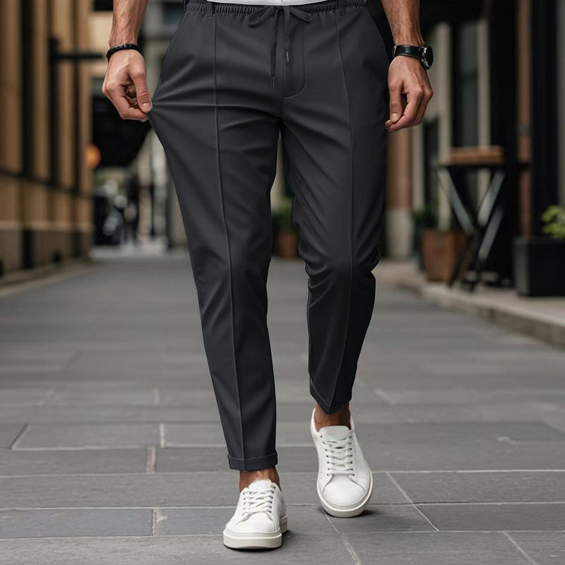 Herrer elegant sportbukser med elastisk talje og funktionelle lommer Stilla