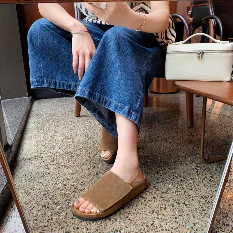 Damer Bløde Suede Rutsche Sandaler Stilla