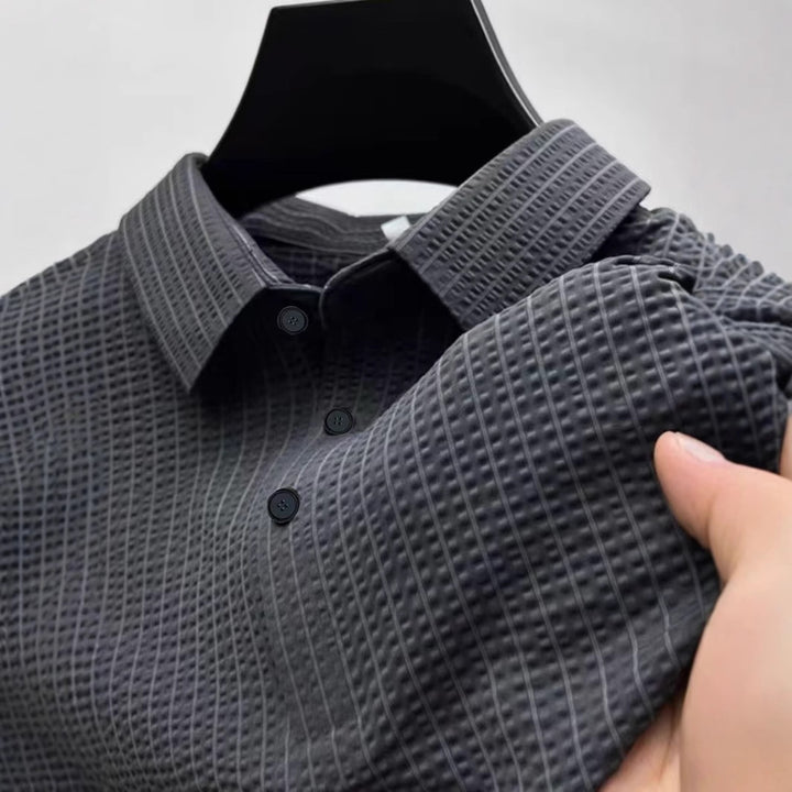 Herre struktureret Performance Polo Stilla