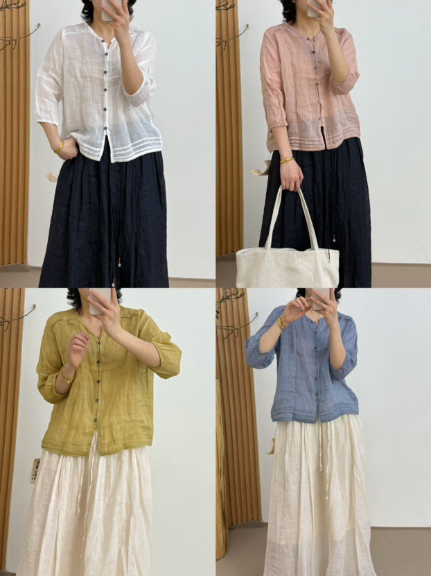 Femme Letvægts Knappet Cardigan Stilla