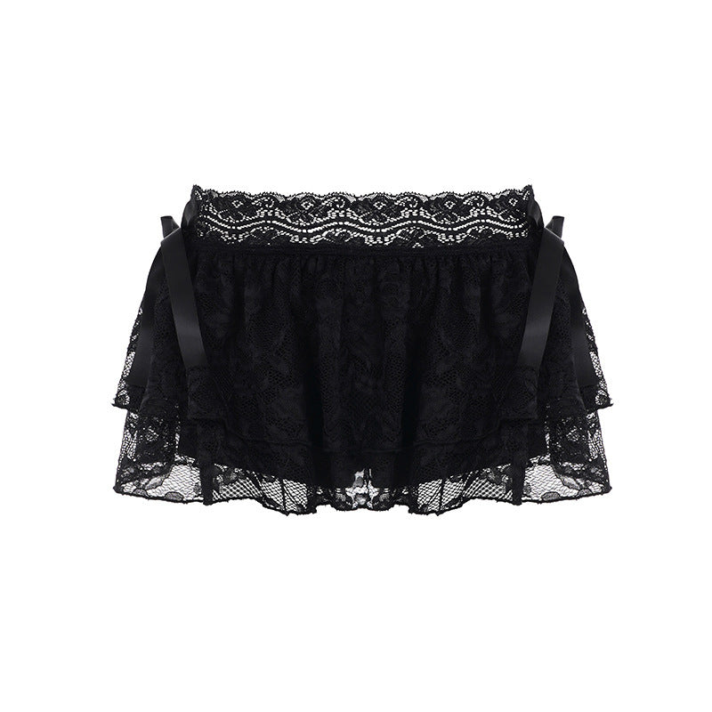 Dame legende spidse shorts med flæse detaljer Skovae
