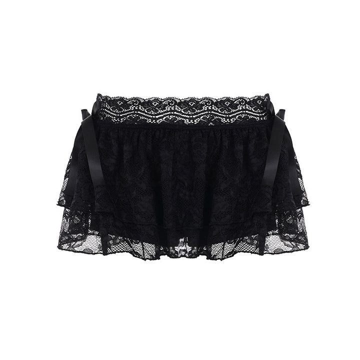 Dame legende spidse shorts med flæse detaljer Skovae